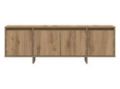 Móvel De Tv*vidaxl Móvel TV 120x30x40,5 cm derivados de madeira carvalho artisiano Natural escuro