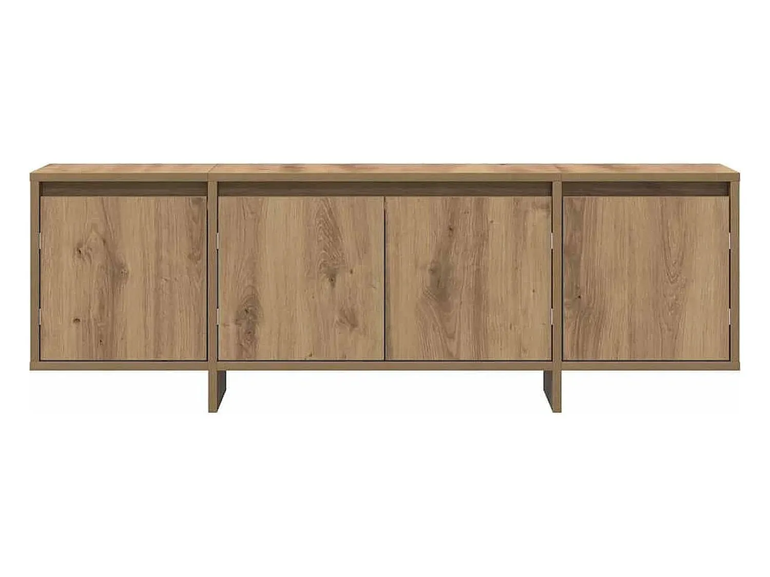 Móvel De Tv*vidaxl Móvel TV 120x30x40,5 cm derivados de madeira carvalho artisiano Natural escuro