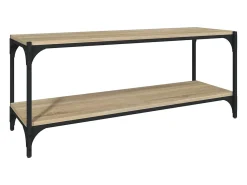 Discount Móvel TV 100x33x41 cm derivados madeira/aço cor carvalho sonoma PT247150 Castanho