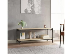 Discount Móvel TV 100x33x41 cm derivados madeira/aço cor carvalho sonoma PT247150 Castanho