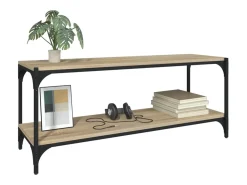 Discount Móvel TV 100x33x41 cm derivados madeira/aço cor carvalho sonoma PT247150 Castanho