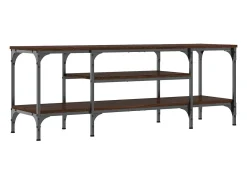 Sale Móvel TV 121x35x45 cm derivados madeira/ferro carvalho PT862162 Castanho