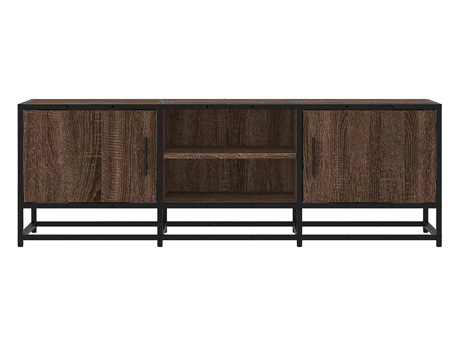 Móvel De Tv*vidaxl Móvel TV 120x35x41 cm derivados madeira/metal carvalho Castanho