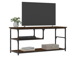 Móvel TV 103x38x46,5 cm derivados madeira/aço carvalho PT743275 Castanho