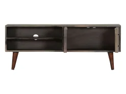 Móvel TV 130x30x46 cm madeira mangueira áspera maciça PT160176^ Móvel De Tv