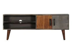 Móvel TV 130x30x46 cm madeira mangueira áspera maciça PT160176^ Móvel De Tv