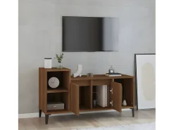 Best Móvel TV 100x35x55 cm madeira processada cor carvalho PT170422 Castanho