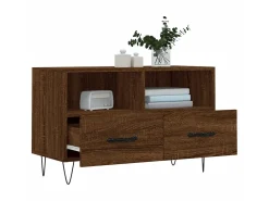 Best Móvel TV 80x36x50 cm madeira processada cor carvalho PT653852 Castanho