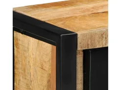 vidaxl Móvel TV 100x30x40 cm Manga de madeira áspera maciça^ Móvel De Tv