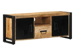vidaxl Móvel TV 100x30x40 cm Manga de madeira áspera maciça^ Móvel De Tv