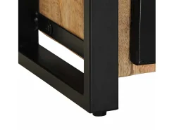 vidaxl Móvel TV 100x30x40 cm Manga de madeira áspera maciça^ Móvel De Tv