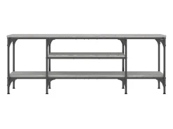 Móvel De Tv* Móvel TV 121x35x45cm derivados de madeira/ferro sonoma PT988599 Cinzento