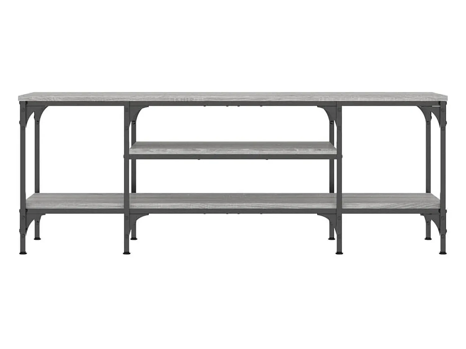 Móvel De Tv* Móvel TV 121x35x45cm derivados de madeira/ferro sonoma PT988599 Cinzento