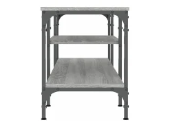 Móvel De Tv* Móvel TV 121x35x45cm derivados de madeira/ferro sonoma PT988599 Cinzento