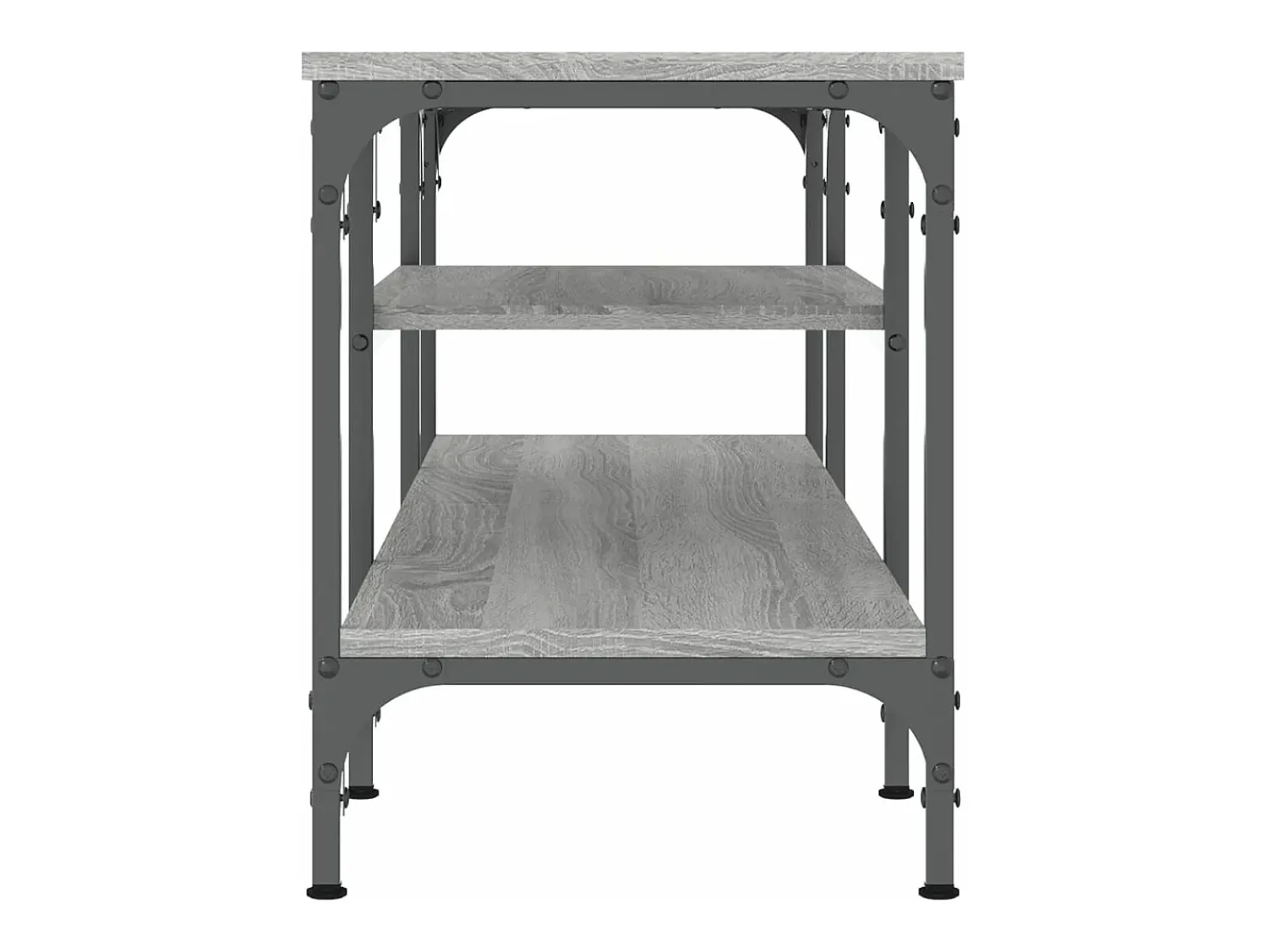 Móvel De Tv* Móvel TV 121x35x45cm derivados de madeira/ferro sonoma PT988599 Cinzento