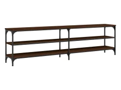 Móvel De Tv* Móvel TV 180x30x50cm derivados madeira/metal carvalho PT694061 Castanho