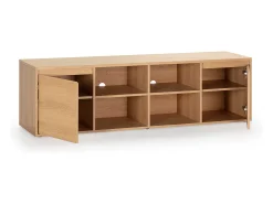 Móvel De Tv|VS Venta-stock Móvel TVTori 2 portas, cor carvalho, 160 cm Castanho