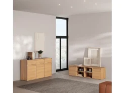 Móvel De Tv|VS Venta-stock Móvel TVTori 2 portas, cor carvalho, 160 cm Castanho