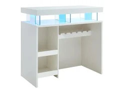 Vente-unique Móvel/bar FABIO - MDF lacado , luzes LED, 2 nichos^ Móvel De Bar