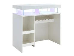 Vente-unique Móvel/bar FABIO - MDF lacado , luzes LED, 2 nichos^ Móvel De Bar