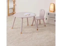 Mesa De Apoio*Atmosphera Nordic Kids tabela 43x60øcm Rosa
