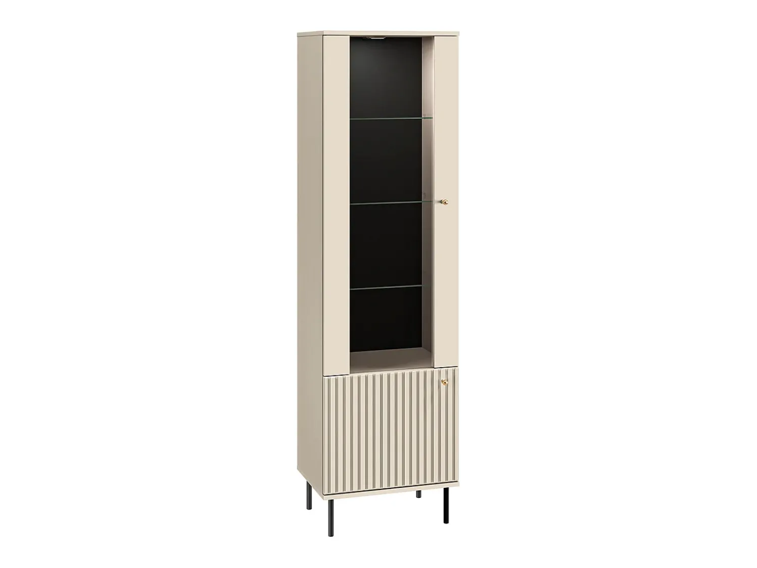 Petits-Meubles Nova Cashmere Vitrina LED de 2 portas^ Vitrina