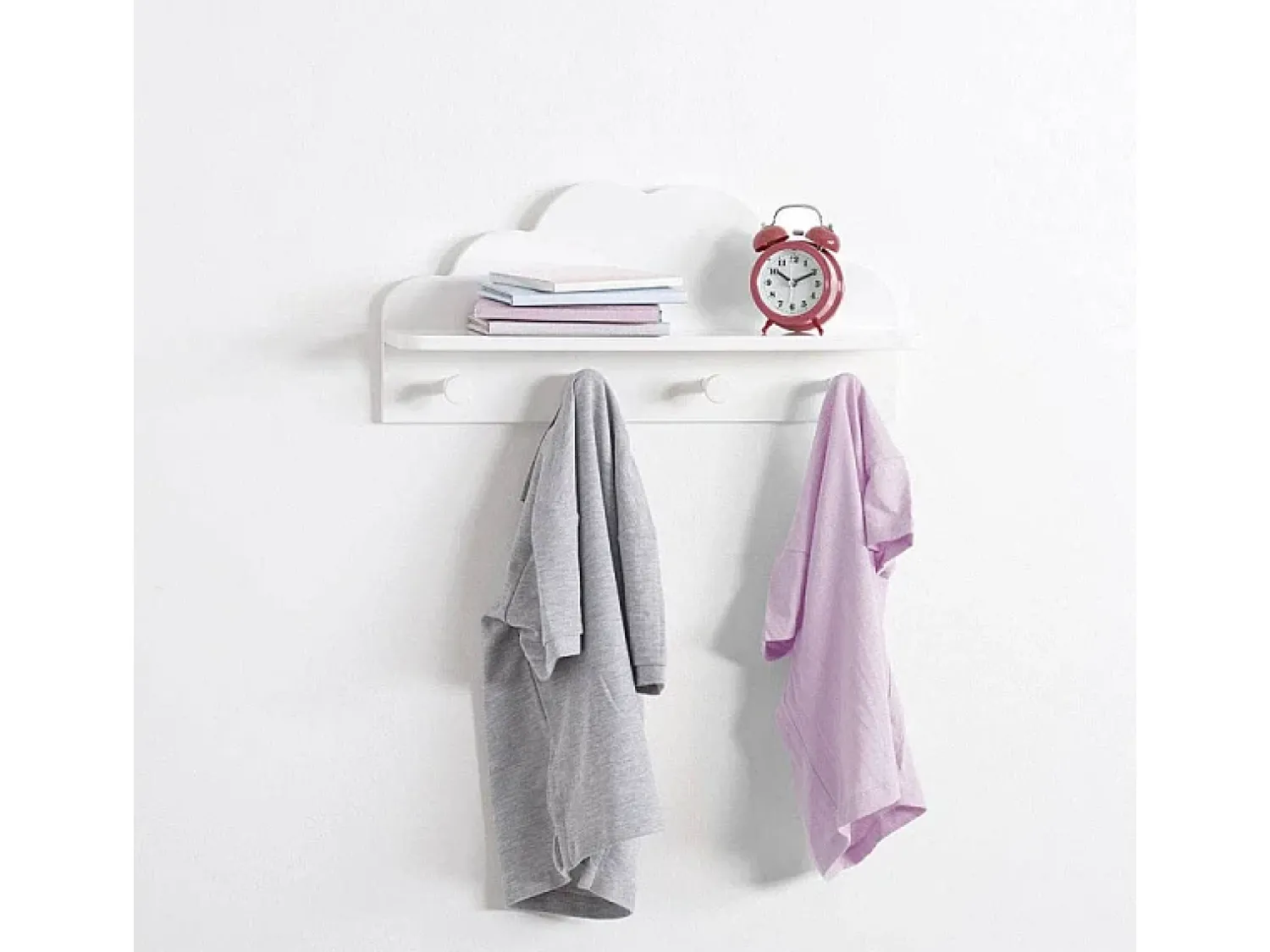 Hot Atmosphera Nube suporte de 4 cabides 12x48x22cm Branco