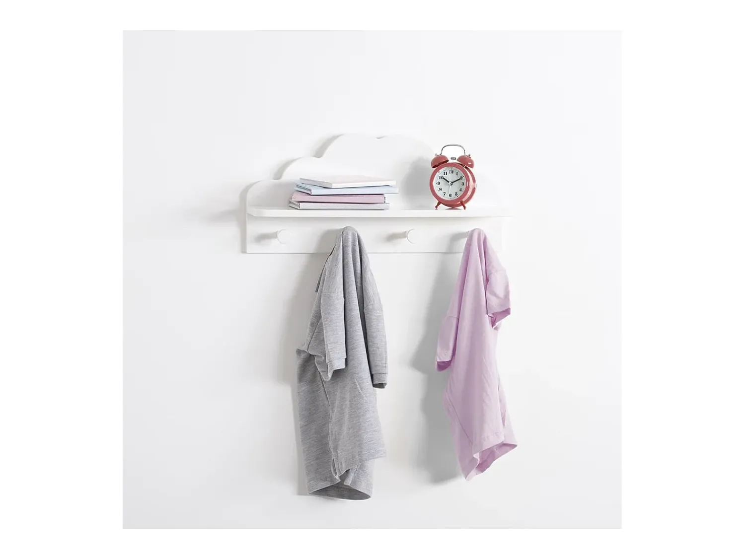 Hot Atmosphera Nube suporte de 4 cabides 12x48x22cm Branco