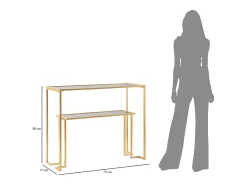 Consola| NÍVEL CONSOLA CM 100X35X80 Dourado