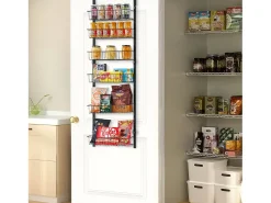 Organizador de Despensa SucceBuy, com Prateleiras Suspensas de 6 Níveis, , para Cozinha, Despensa, Sala de Estar^ Prateleira