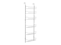 Best Organizador de Despensa SucceBuy, com Prateleiras Suspensas de 6 Níveis, para Cozinha, Despensa, Sala de Estar Branco