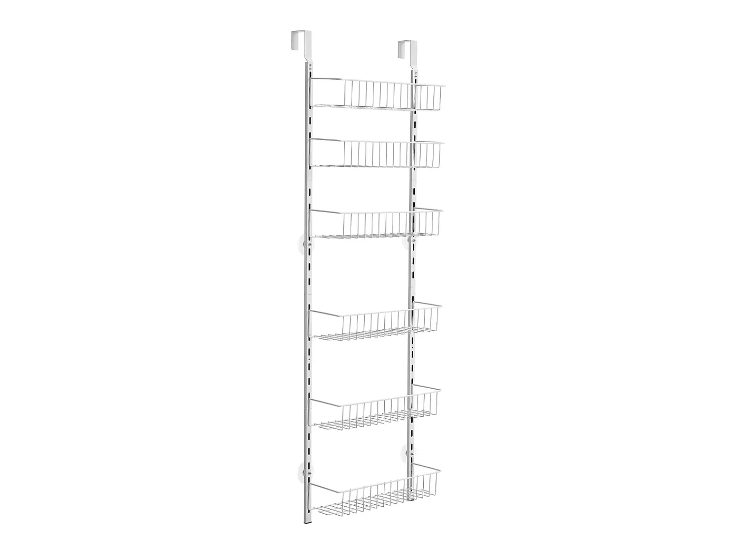 Best Organizador de Despensa SucceBuy, com Prateleiras Suspensas de 6 Níveis, para Cozinha, Despensa, Sala de Estar Branco