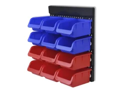 Prateleira| Organizador ferramentas montado na parede, 2 pçs, vermelho & PT321592 Azul