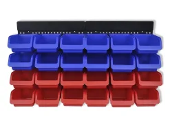 Prateleira| Organizador ferramentas montado na parede, 2 pçs, vermelho & PT321592 Azul