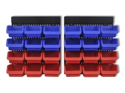 Prateleira| Organizador ferramentas montado na parede, 2 pçs, vermelho & PT321592 Azul