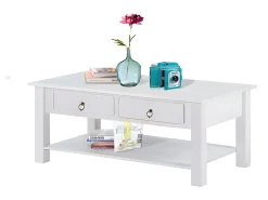Mesa De Centro|Loft24 Ortiz | Mesa de centro 120 cm em Nature / Preto Branco