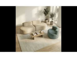 Sofá| Pack Lounge sofá e poltrona - areia e sálvia Bege