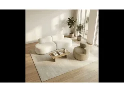 Pack Lounge sofá e poltrona - branco e areia^ Sofá