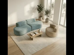 Sale Pack Lounge sofá e poltrona - sálvia e areia Verde claro