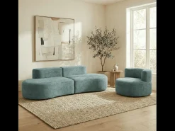Pack Lounge sofá e poltrona - sálvia Verde claro