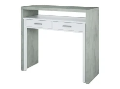 Pacote de mesa extensível Plutón e estante moderna de cimento/^ Consola