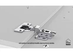 Móvel De Tv|TuHome Painel de entretenimento de parede de Pequim com prateleira superior , 119.88 cm X 139.7 cm X 31.49 cm , Bege Branco