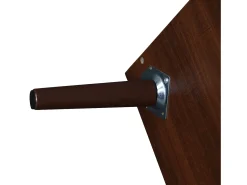 Móvel De Tv| Painel de TV com 2 portas e 2 gavetas - Suporte de TV - Design de porta de armário Ratan - para TV de 80 polegadas Castanho