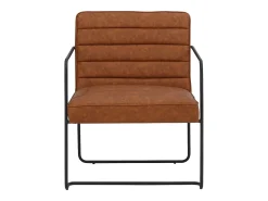 Poltrona*Loft24 Panama | Poltrona em PU vintage conhaque Castanho
