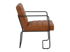 Poltrona*Loft24 Panama | Poltrona em PU vintage conhaque Castanho