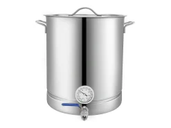 Acessório Vinho E Bar* Panela de Fermentação SucceBuy de Aço Inoxidável 60.6L, Fundo Triplo, Panela de Cerveja, Suprimentos para Fabricação de Cerveja Caseira