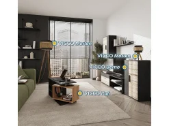 Móvel De Tv*Vicco Parede da sala de estar 140x35.2x38.7 berno Bege