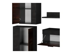 Móvel De Tv|Vicco Parede da sala de estar marrom 140x35.2x38.7 berno Castanho