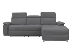 Sofá|Loft24 Pareli | Sofá 3 lugares direito Manuel Função Tecido Antracite Cinzento