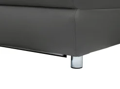 Loft24 Pareli | sofá de 2 lugares com função de relaxamento elétrico em PU preto^ Sofá